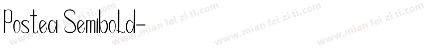Postea Semibold字体转换